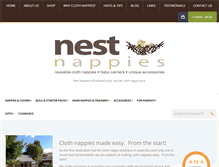 Tablet Screenshot of nestnappies.com.au